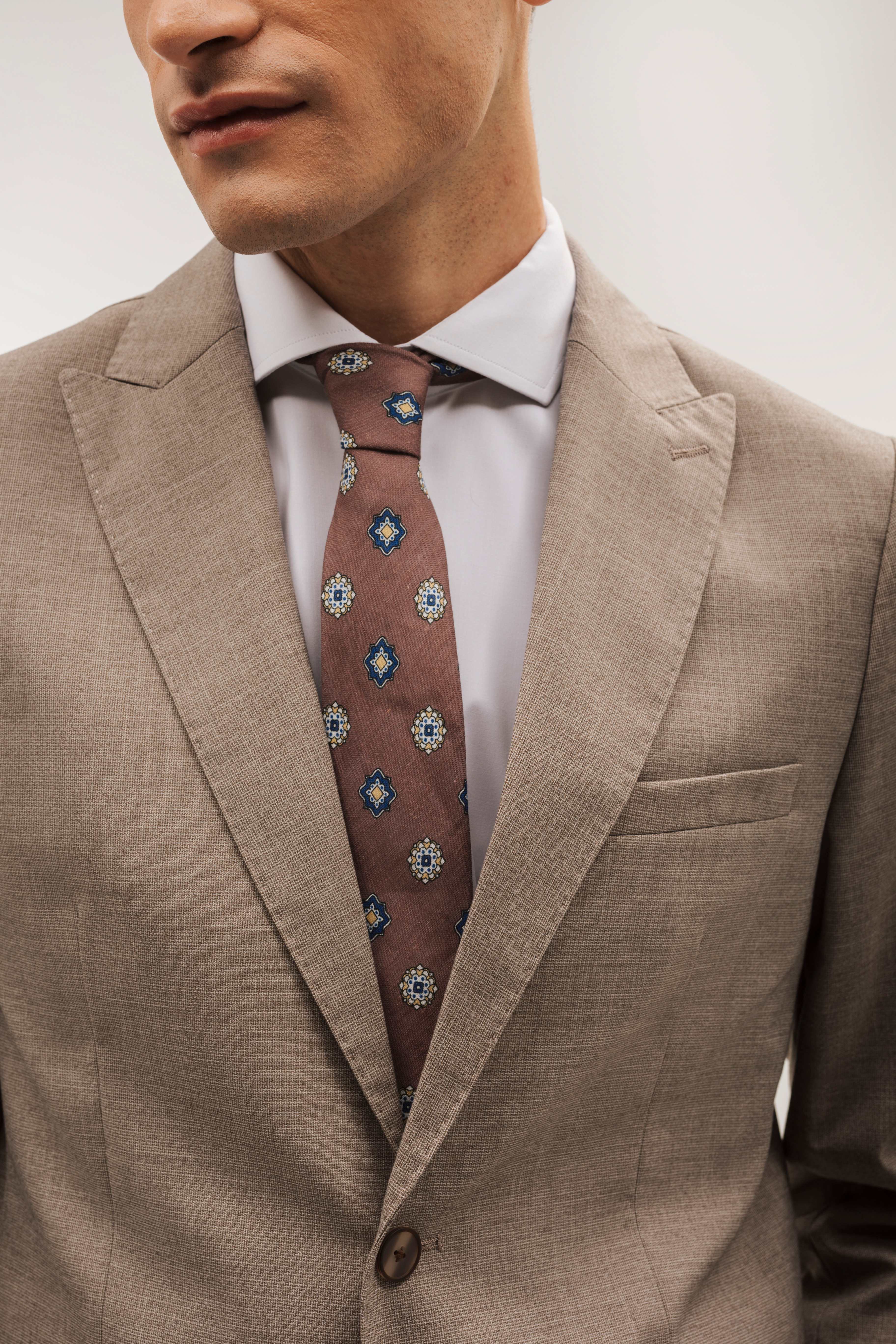 Americana traje slim fit falso liso - Image 2