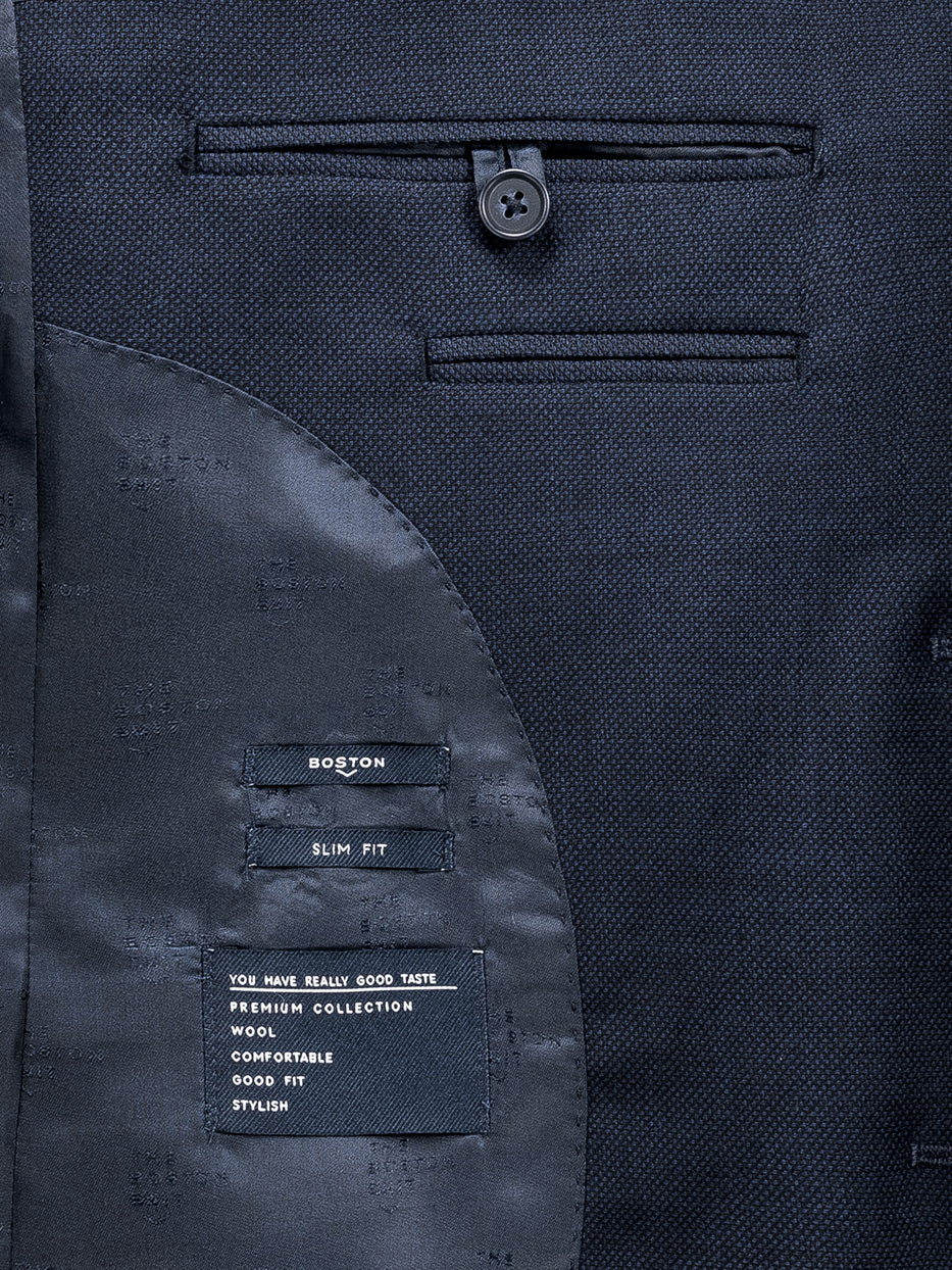 Americana traje lana slim fit falso liso - Image 8
