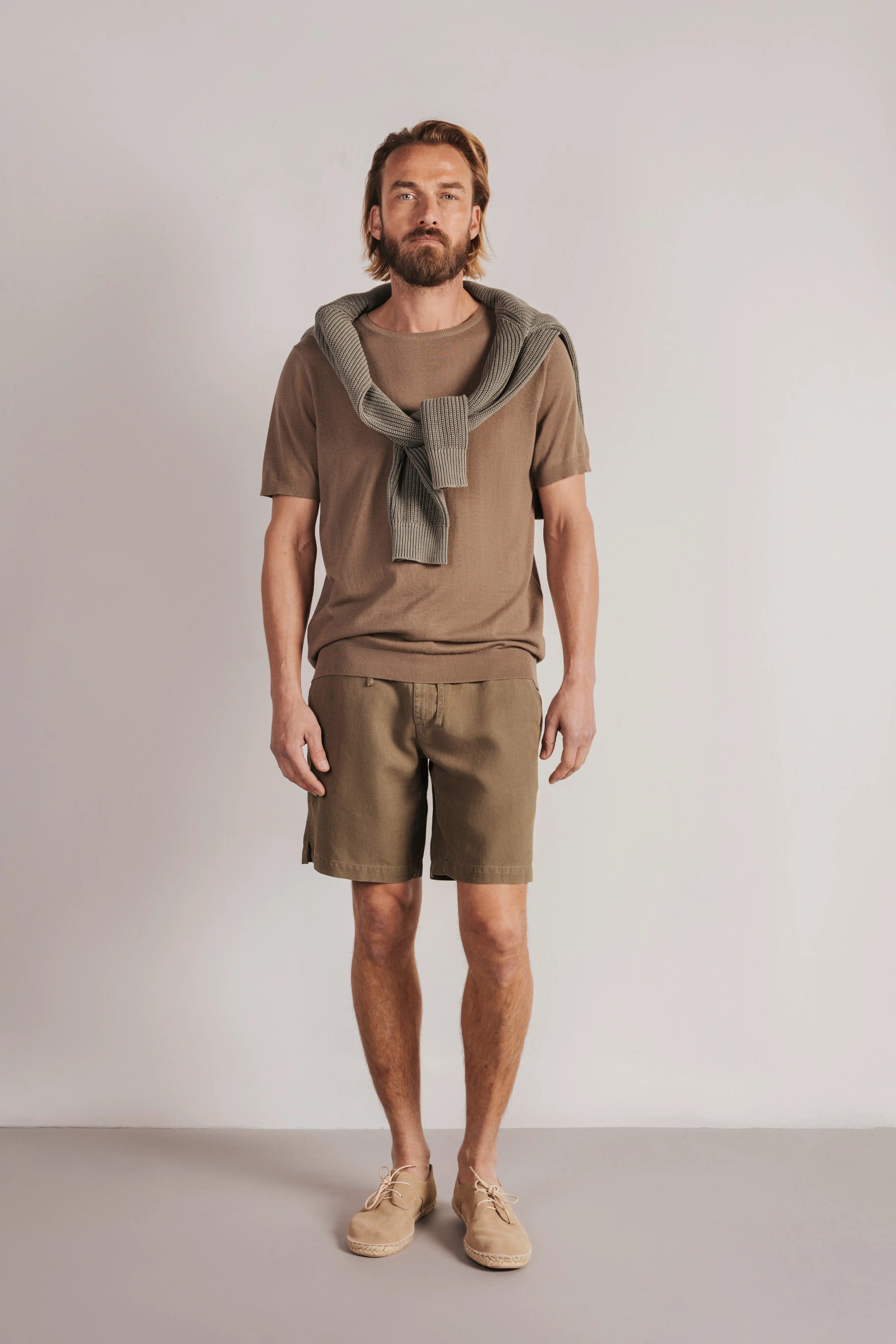 Bermuda lino jogger