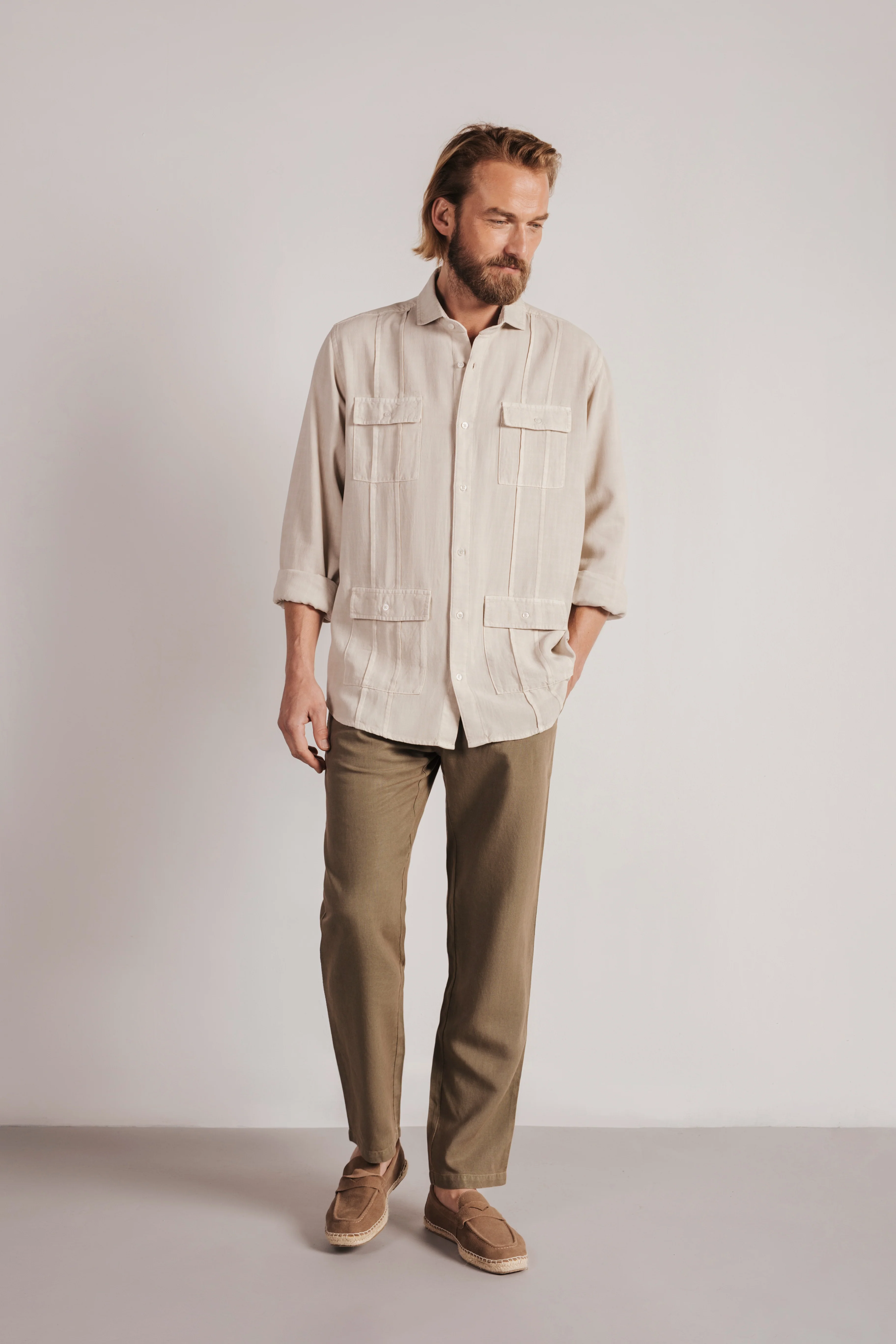 Camisa regular fit guayabera - Image 2