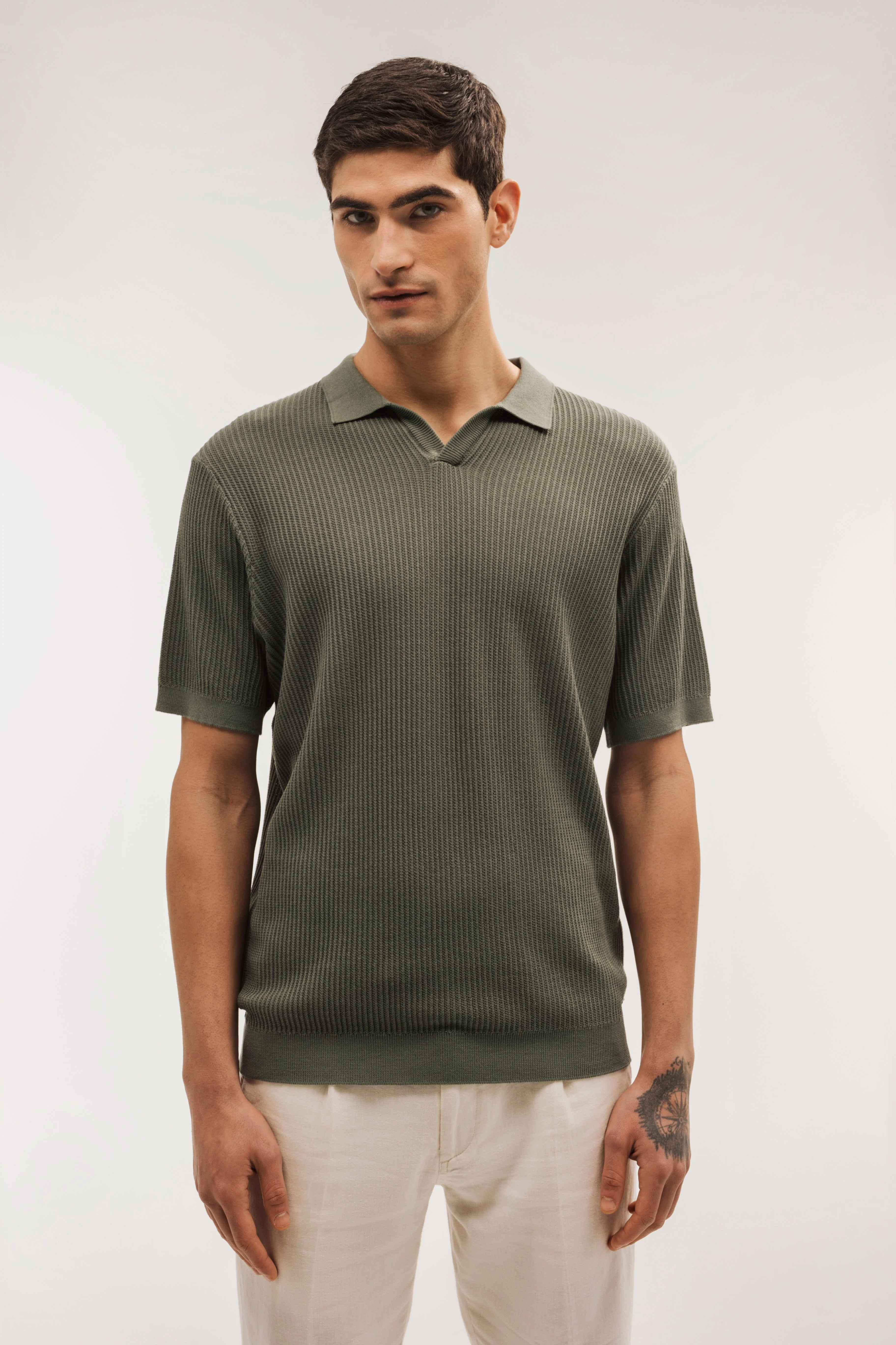 Polo tricot estructura