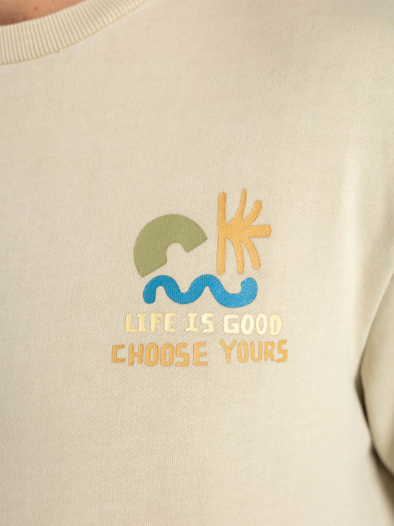 Sudadera algodón lema "Life is good" - Image 5